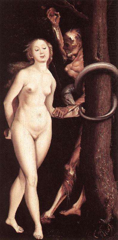 BALDUNG GRIEN, Hans Eve, the Serpent, and Death oil painting picture
